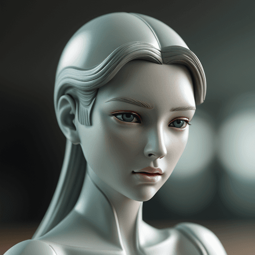 AI generated: Beautiful Android, hyper-realistic, shallow depth of field,