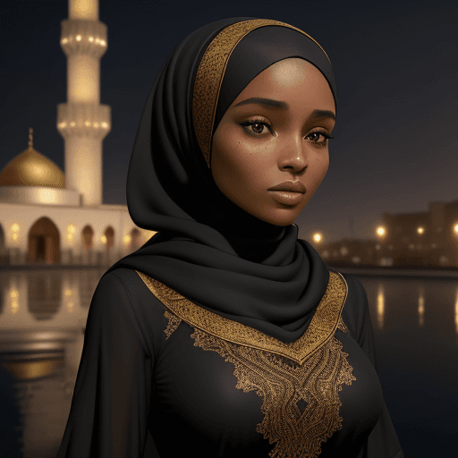 AI generated: ((Best quality, 8k, Masterpiece :1. 3)), Sharp focus :1. 2, A pretty Black woman perfect figure :1. ...