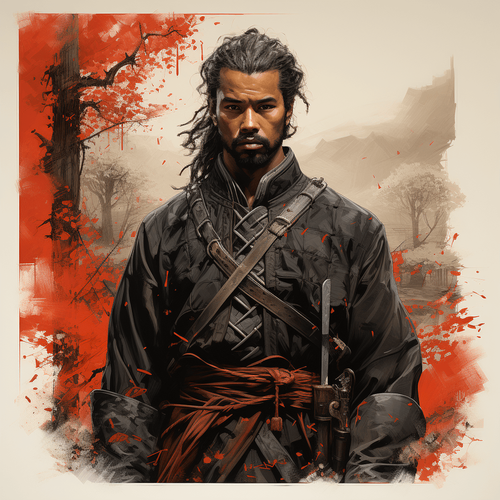 AI generated: A samurai, in the style of Takeshi Murata--q 2 --s 750 --v 5.2