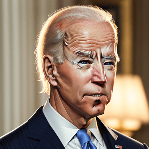 AI generated: joe biden with a very long nose