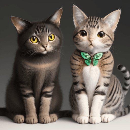 AI generated: moth and cat hybrid