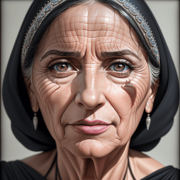 AI generated: (hyperrealism : 1. 4), (award winning: 1. 4) (masterpiece photo: 1. 4) BREAK 
portrait of 50 year ol...