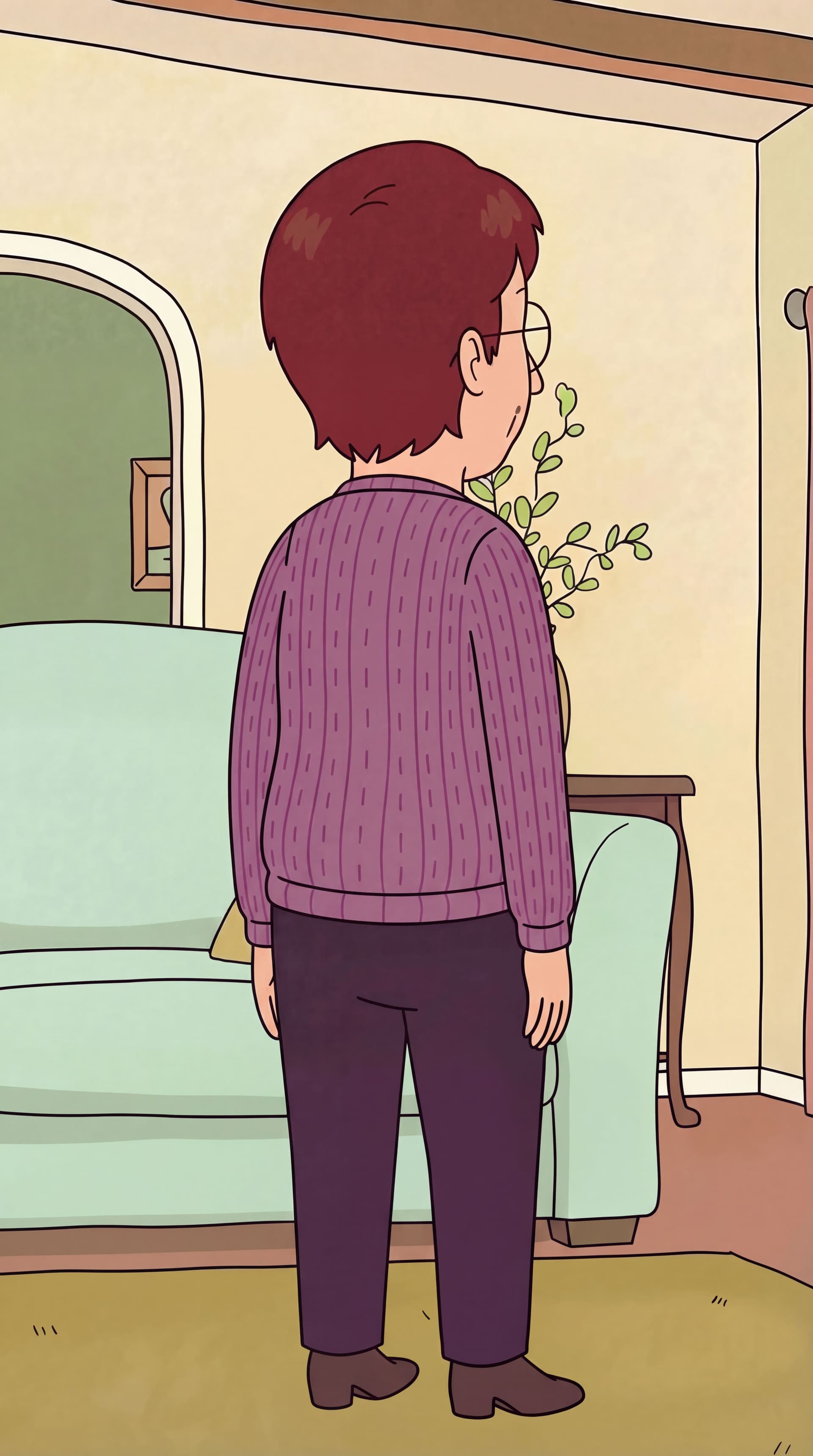AI generated: straighten left leg to be straight like other leg.