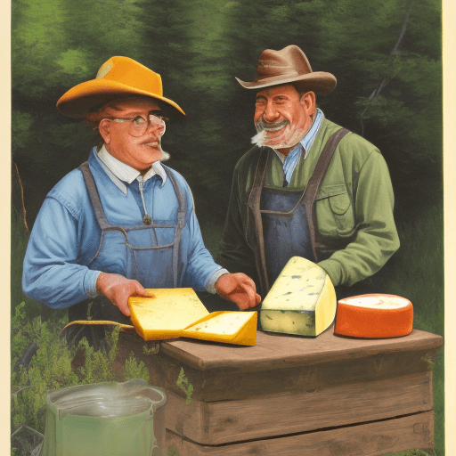 AI generated: cheese prospectors
