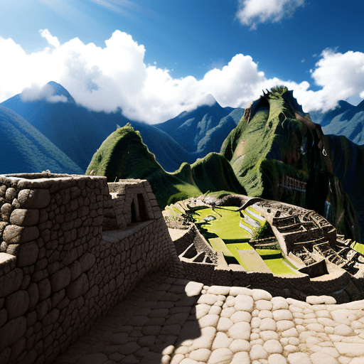 AI generated: Incas en macchu Pichu 