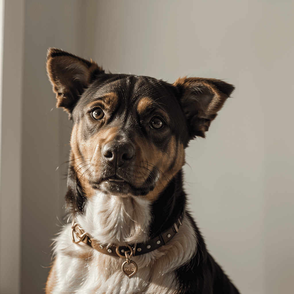 AI generated: a happy dog portrait <lora:portrait:1>