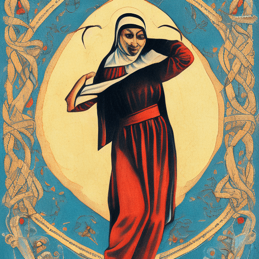 AI generated: Nun, contortionist, Anomaly