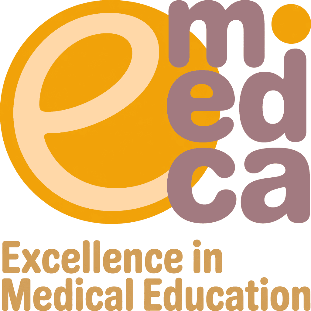 AI generated: A logo design featuring the words "eMedica" in a stylized font. The letter "e" is a stylized, curved...