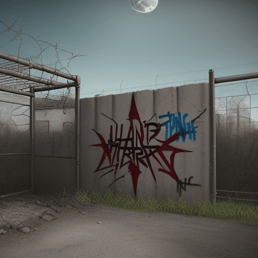 AI generated: A rustic sharp fence with Barb wire wrapped around around it. Holding planet Earth prisoner, Also, w...
