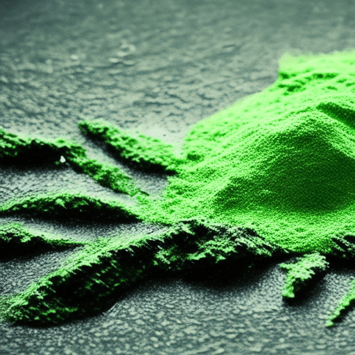 AI generated: green spirulina, dreaming, cinematic