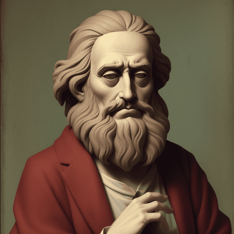 AI generated: Odd philosopher
