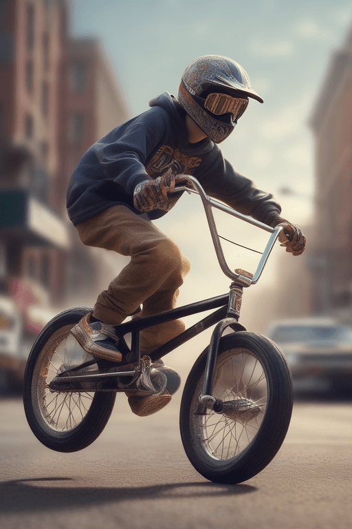 AI generated: the year was 1984.. we were young, BMX, friends, love, trending on artstation, sharp focus, studio p...
