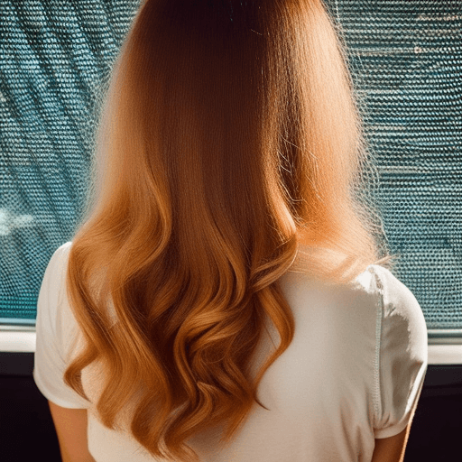 AI generated: RAW portrait of a lady, beautiful hair, view from back, (high detailed skin:1. 2), dslr, soft lighti...
