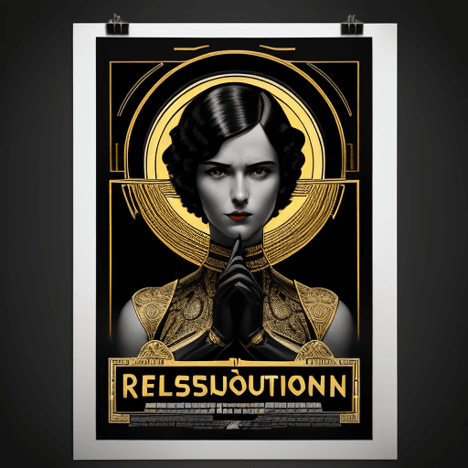 AI generated: Initial ResolutionText Prompts
art deco art print poster, simple pop art, movie poster from 20's in ...