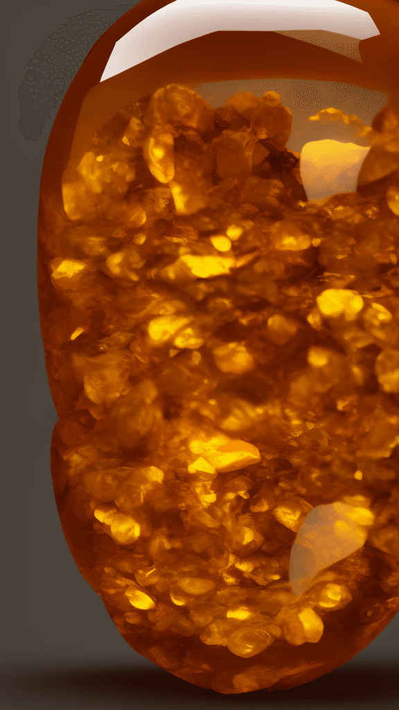 AI generated: tiny human inside a carved amber gemstone , pure, clear, octane render, 8k, close up. unreal engine,...