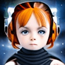 AI generated: cute star-wars girl