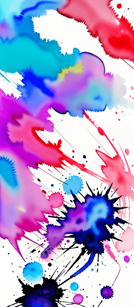 AI generated: in raw watercolor style, colourful abstract brush strokes, anime artwork, A photo of a punk-inspired...