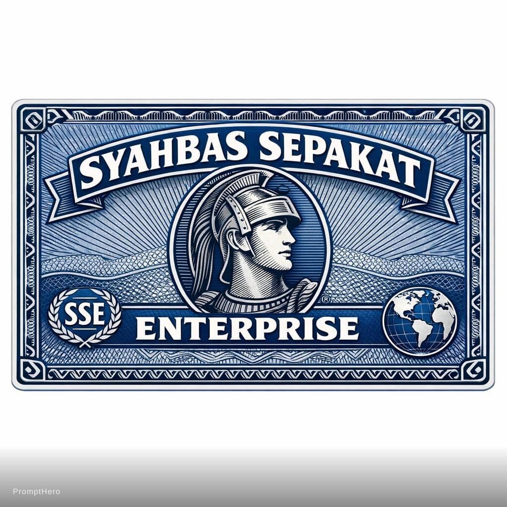 AI generated: i have a company named SYAHBAS SEPAKAT ENTERPRISE MAKE COMPANY A LOGO REGARDING THE NAME MAKE IT LIK...