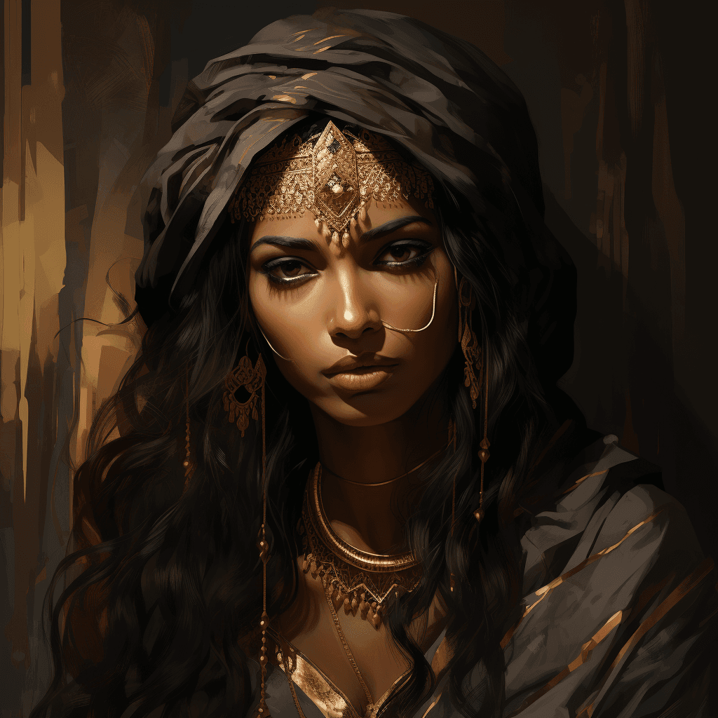 AI generated: yaadav: indian woman by amartya kumar wallpaper, in the style of soft-focused realism, henry justice...