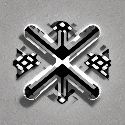AI generated: Minimalism, logo, seriousness, black and white style, drones, geometry, letter Z