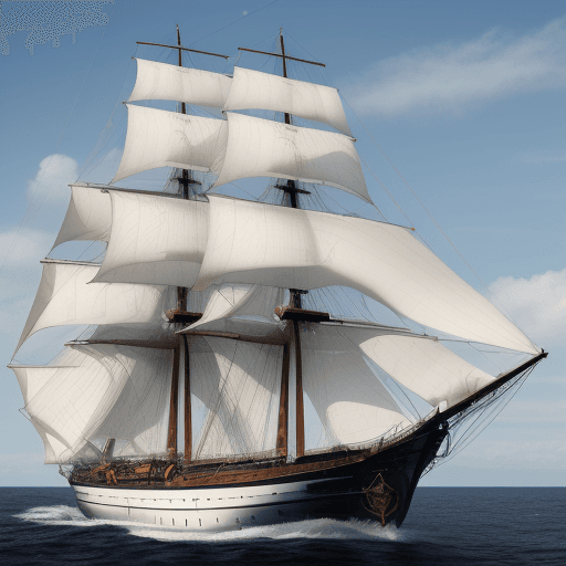 AI generated: Photo of a ultra realistic sailing ship, 