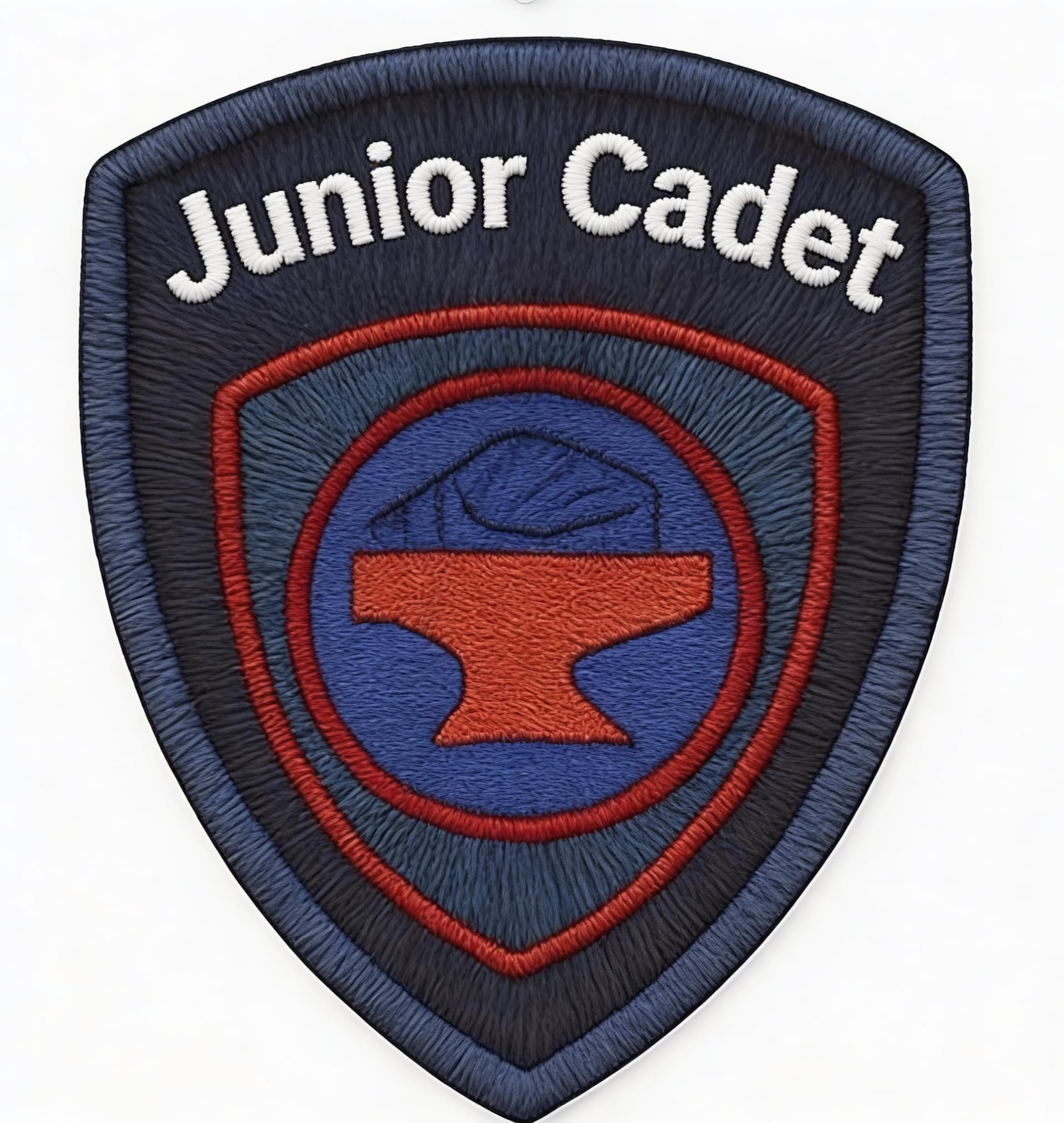 AI generated: Create Sci-Fi uniform patches. Use the reference image 1, and change Defense Core to Junior Cadet. 