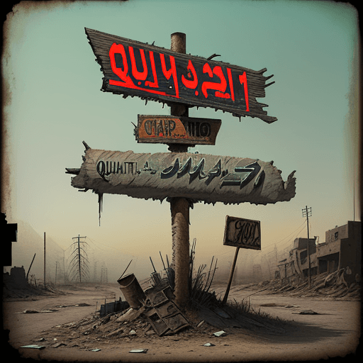 AI generated: Create a weathered post apocalyptic sign with the text "Qazi Since 1971"