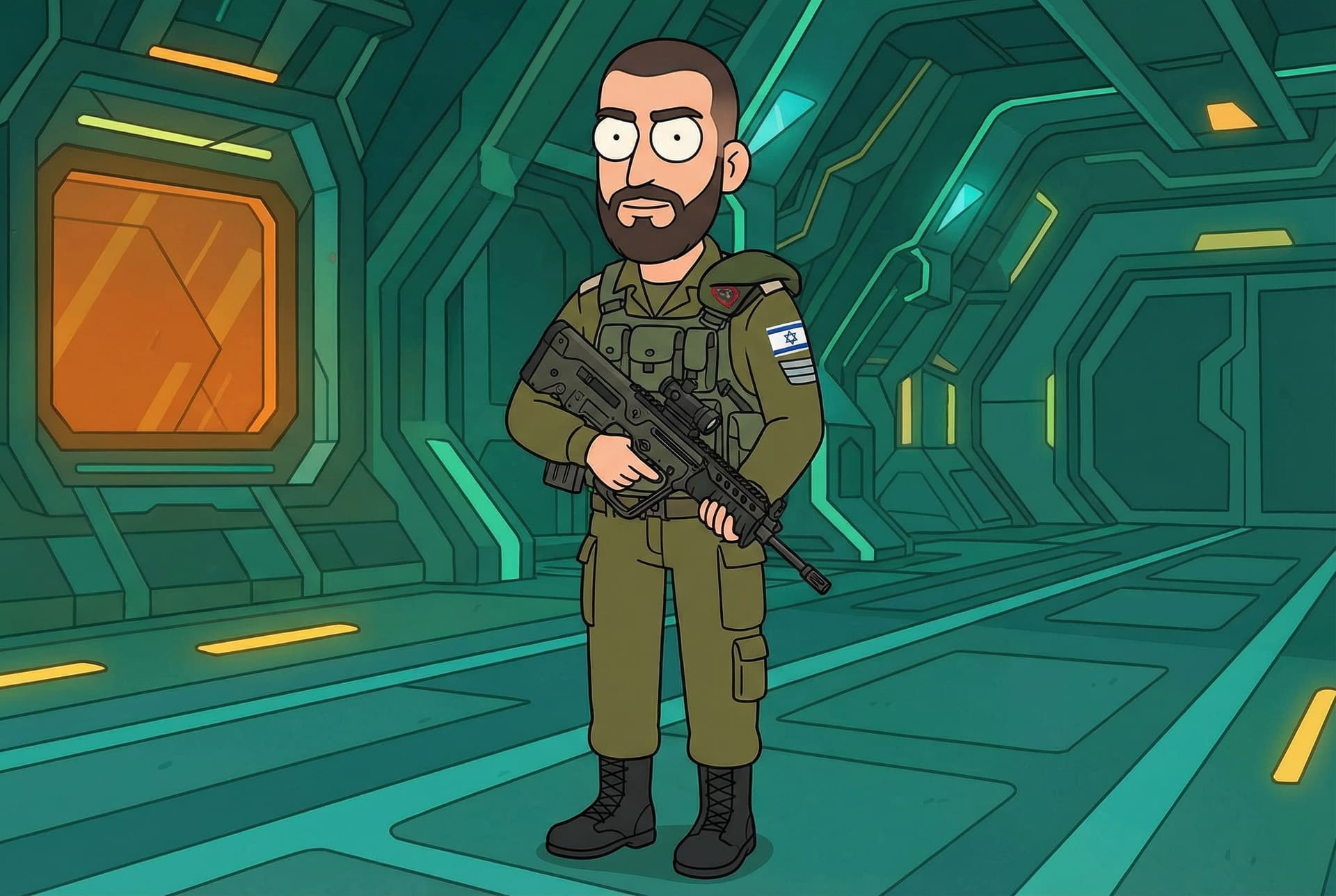 AI generated: idf israel soldier outfit