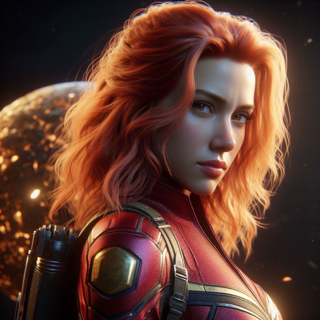 AI generated: scarlett whitch of Marvel, 8K, masterpiece, octane render, ray-tracing