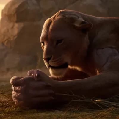 AI generated video: lion