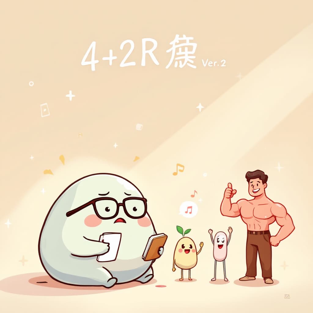 AI generated: A cute cartoon-style animation showing a plump anthropomorphic fat cell named "小油" sitting on the gr...