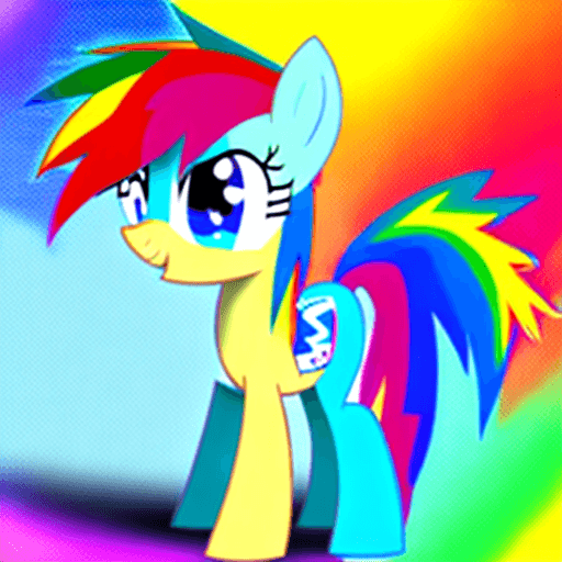 AI generated: rainbow dash