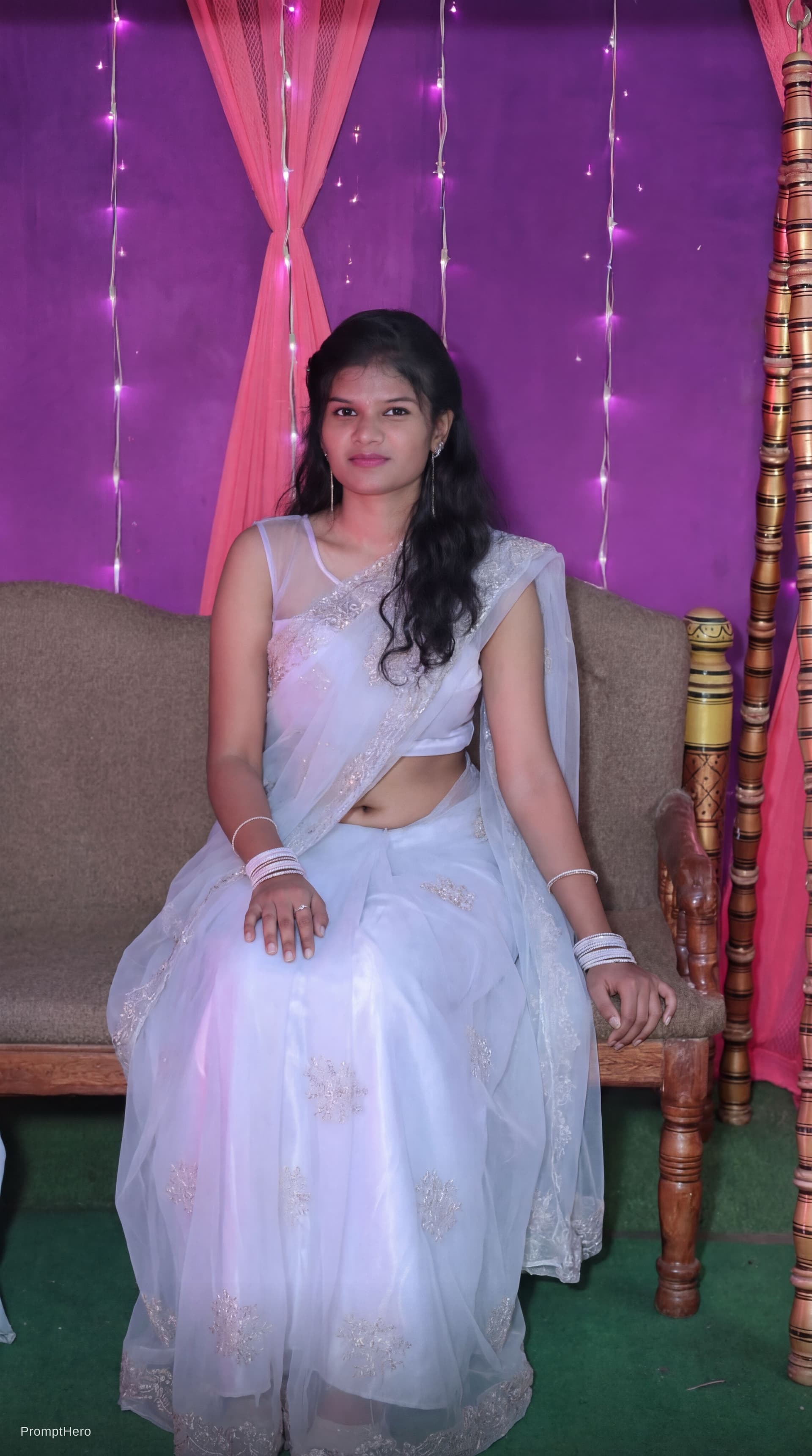AI generated: Showing navel