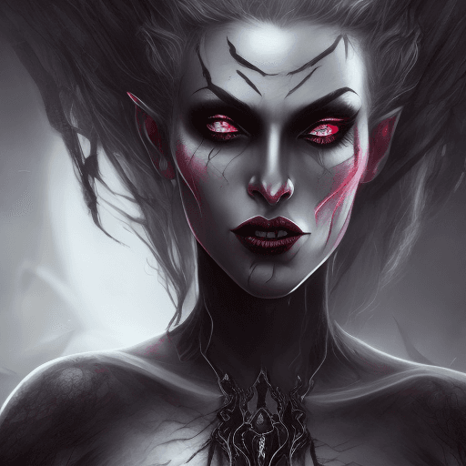 AI generated: create image of woman, a full body portrait of dark queen,perfect face,  dark fantasy randy theme, m...