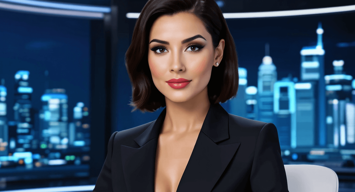 AI generated: Close up center picture of the female