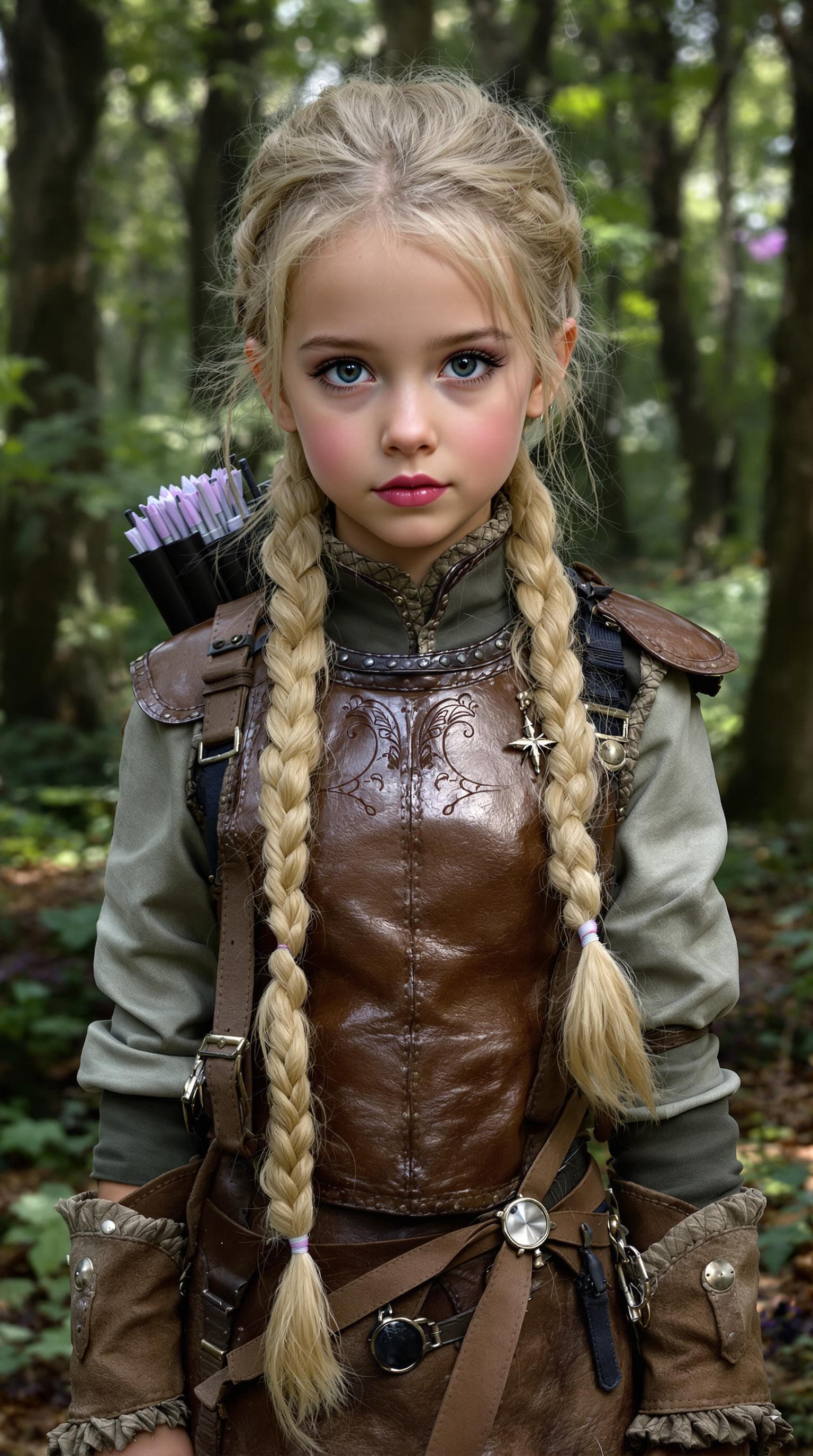 AI generated: professional photo of the most beautiful girl in the world, (age 11), (highly detailed), (masterpiec...