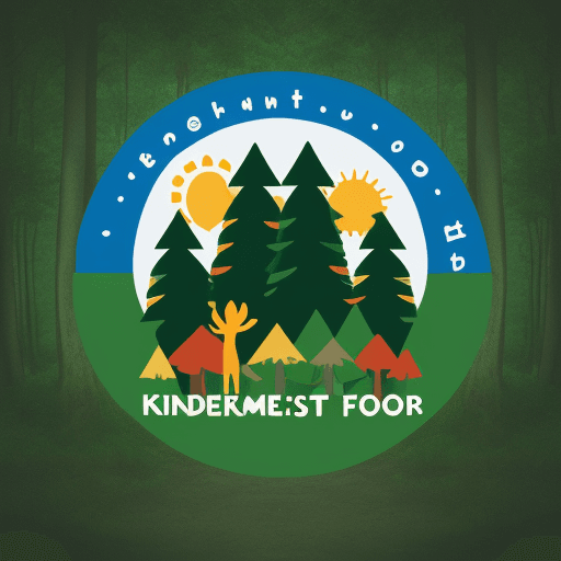 AI generated: logo design for a kindergarden that main focus is to be outside or at the forest