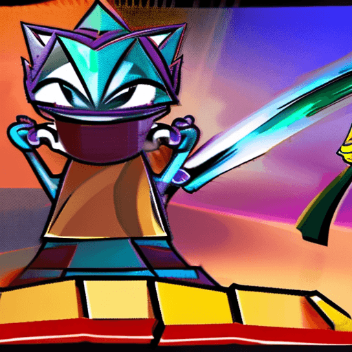 AI generated: Create an image of zayaan and Ishaq hitting Diamond in Brawlhalla Ranked 2v2s after years of hard bl...