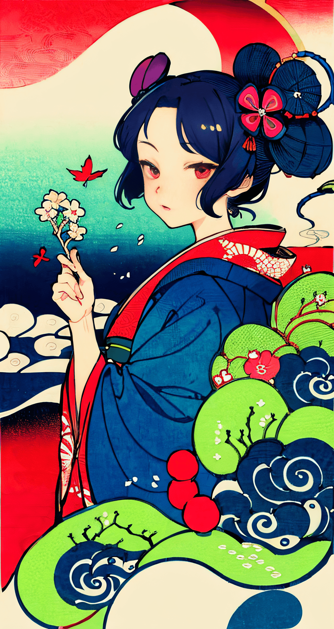 AI generated: {{{Ukiyo-e_style}}},{{flat_style}},{simple_colors},{{{masterpiece}}},{katsushika_hokusai},long_hair,...