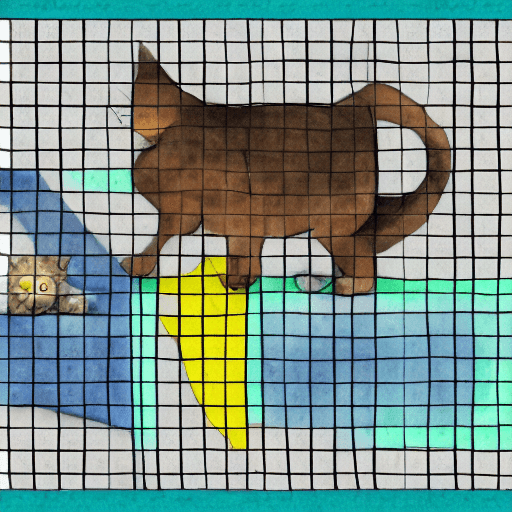 AI generated: create me printable of flashcard of a cat for kid FOR 2000 PIXELS WIDTH
