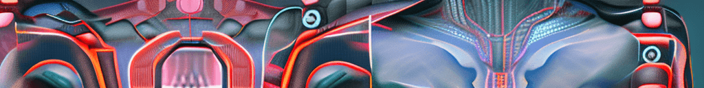 AI generated: Ultra-detailed cyborg in a spaceship ((blue eyes wonderfully detailed )), with anthropomorphic cyber...