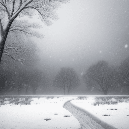 AI generated: Beauty in a snowy landscape