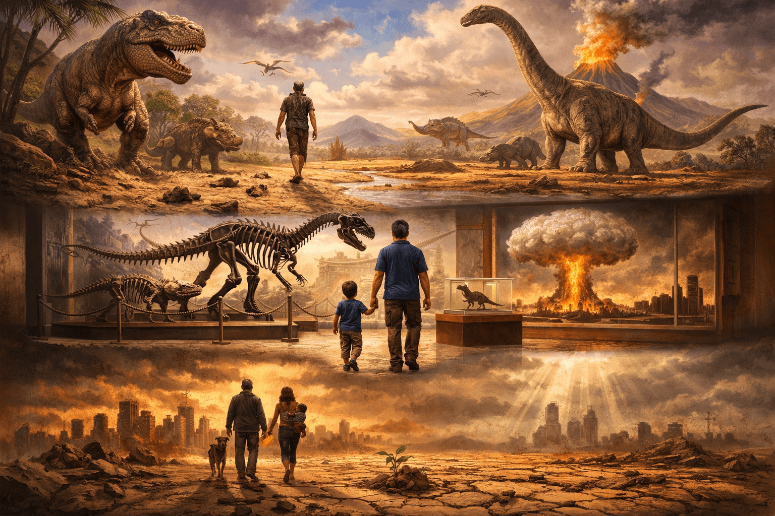 AI generated: Fifty million years ago
You walked upon the planet so
Lord of all that you could see
Just a little b...