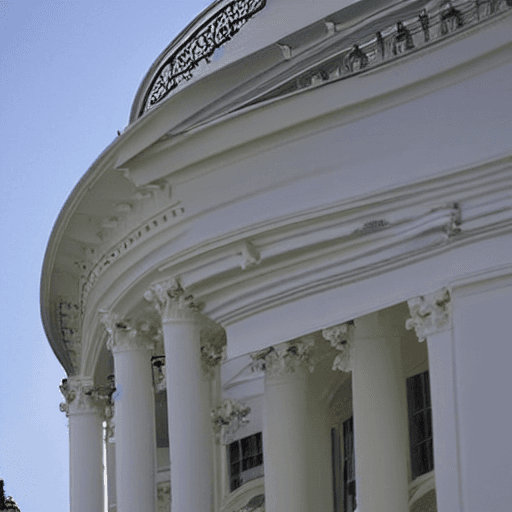 AI generated: Alien mothership hovering over the White House menac