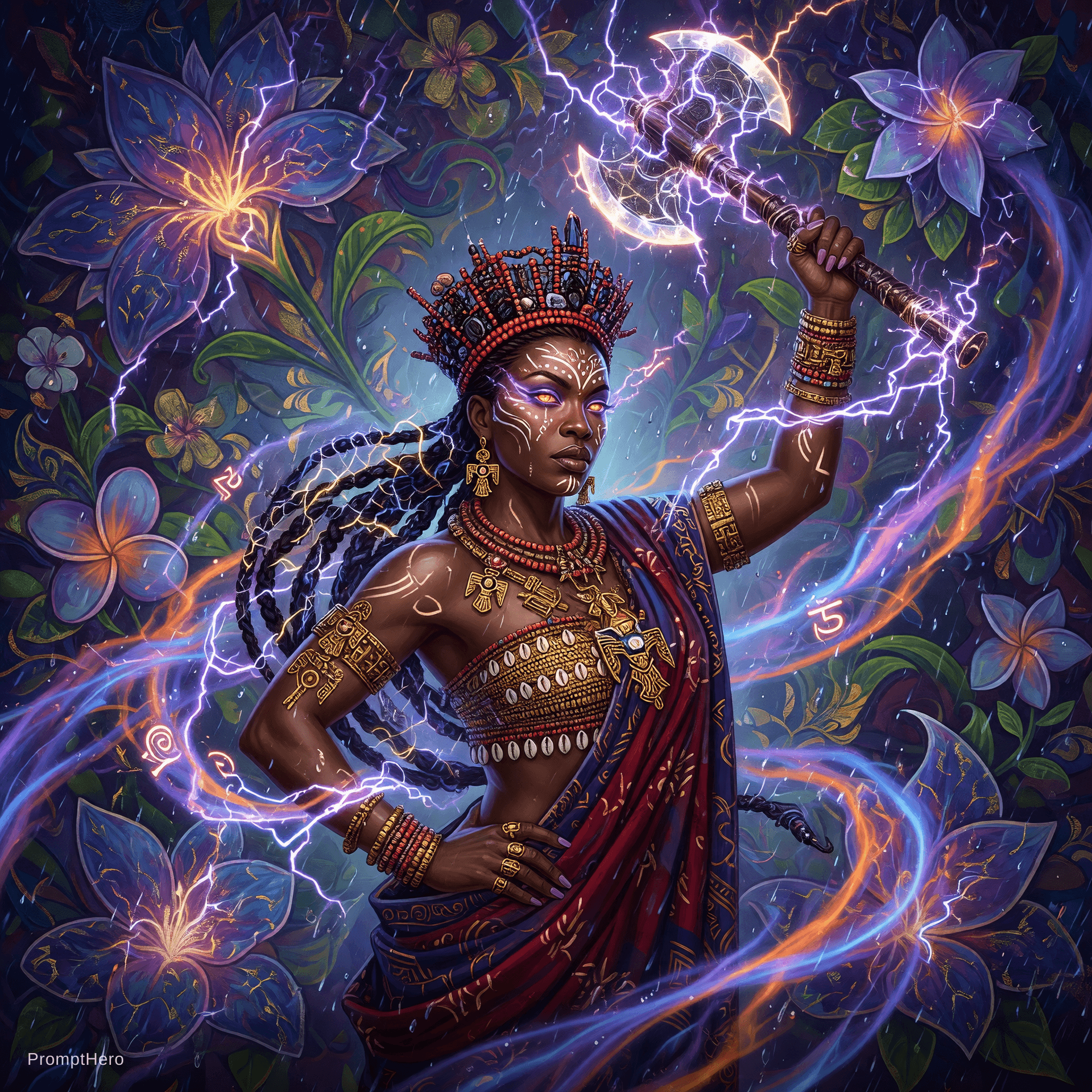 AI generated: :  sango fantasy, fantasy magic,  , intricate, sharp focus, illustration, highly detailed, digital p...