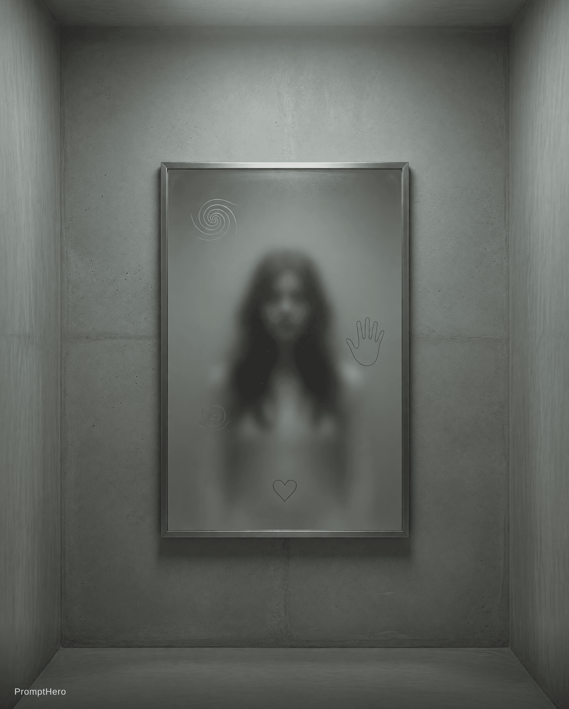 AI generated: A quiet room, no windows, no doors. In the center, a mirror – not old, not new. The reflection is no...