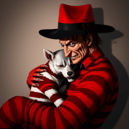 AI generated: Snuggles as Freddy krueger