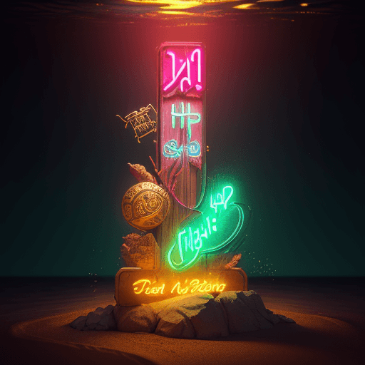 AI generated: "neon images of a neon lit sign with the text 'Nann Htike' and a neon lit Nann Htike symbol with ama...