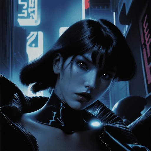 AI generated: frank miller illustration, dark anime, EVIL   FROM OUT OF SPACE, Arcane, bladerunner, NEUROFUNK ART,...