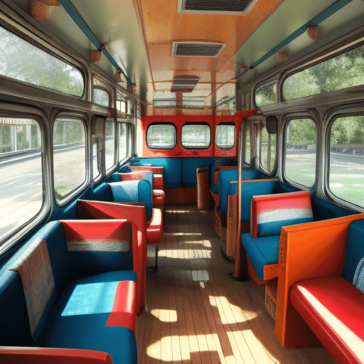 AI generated: bottle tourist bus
